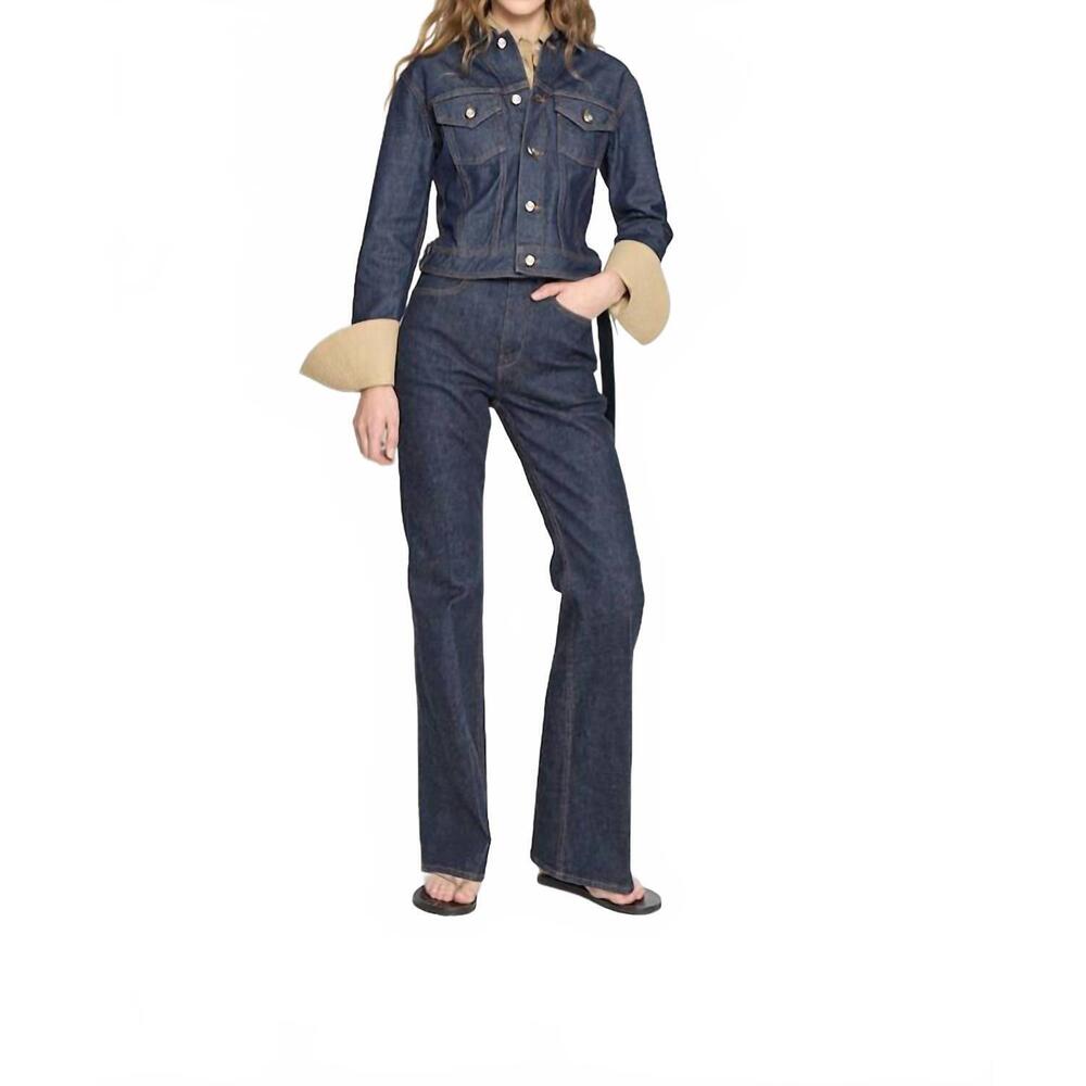 NEW OSSOU hitch denim jacket in sable wash